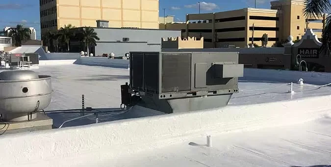 Mega Center Roof Coating Project in Hollywood, FL