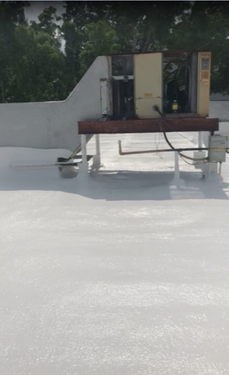 New Roof restoration for commercial building in Miami Lakes, FL