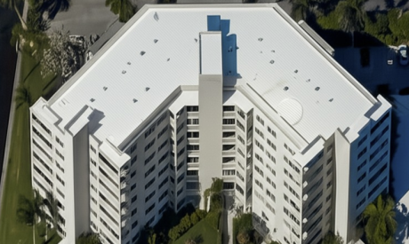 Professional coatings on Condominium silicone roof coatings Delray Beach, Florida
